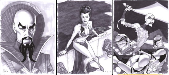 Greyscale Pin-ups